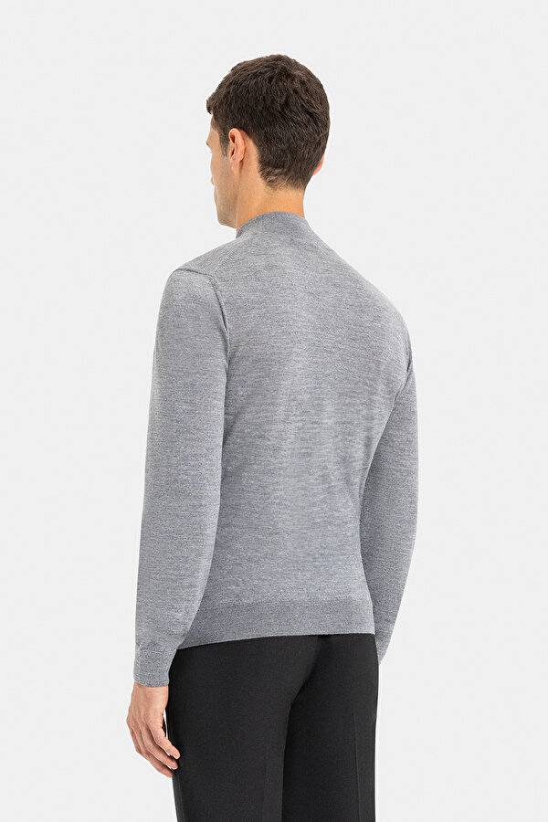 GRAY MELANGE 1/2 TURTLENECK TRICOT 2